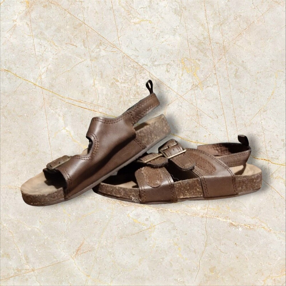 Oshkosh Youth Sandals Size 12M Brown Bruno Bgosh Strap Vacation Beach